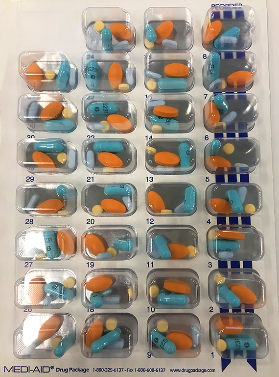 Custom pill packaging